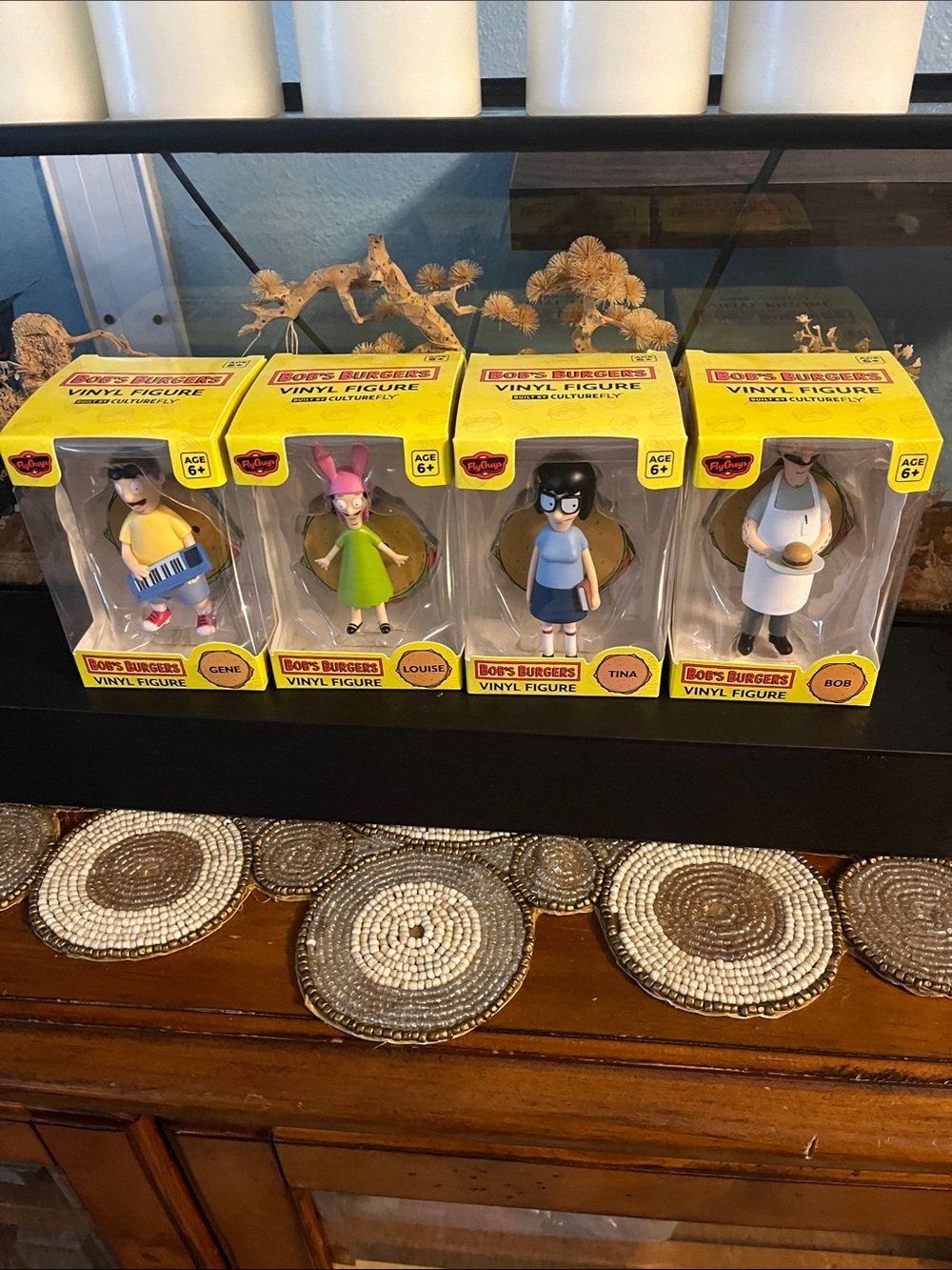 Vinyl Figure Set - Yellow Boxed Characters (4-Pack)
